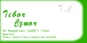 tibor czmor business card